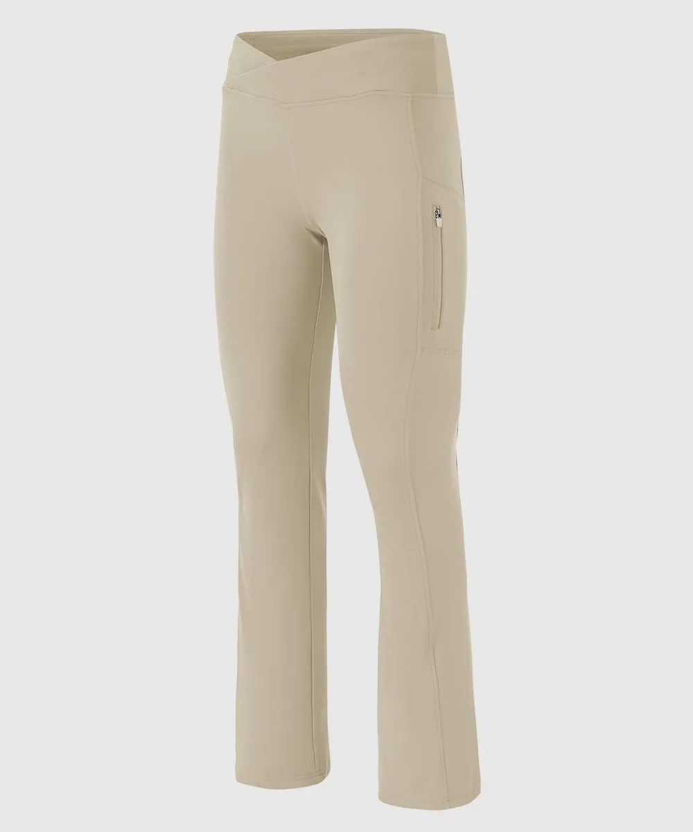 Women's Slim Elastic Flared Legging Pants
