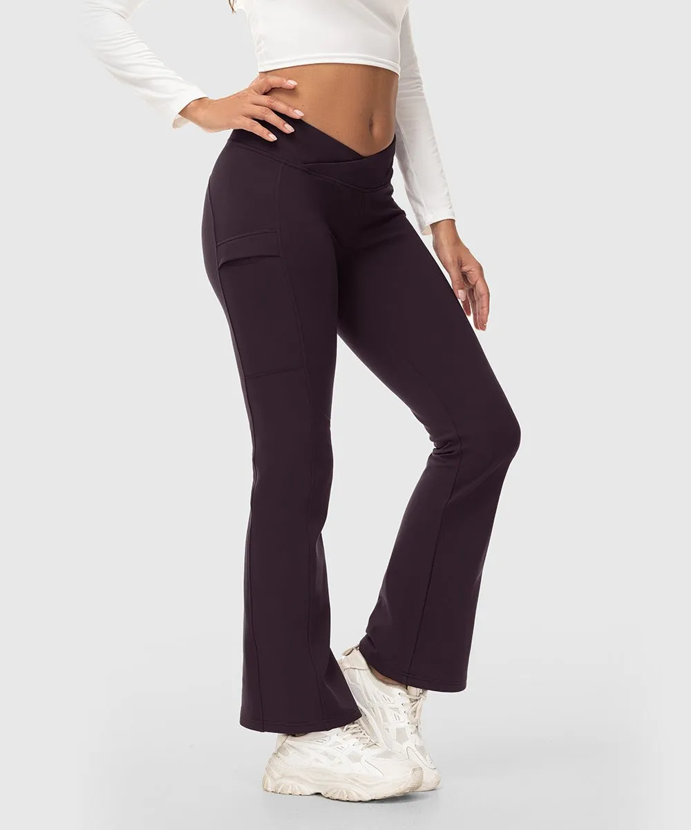 Women's Slim Elastic Flared Legging Pants