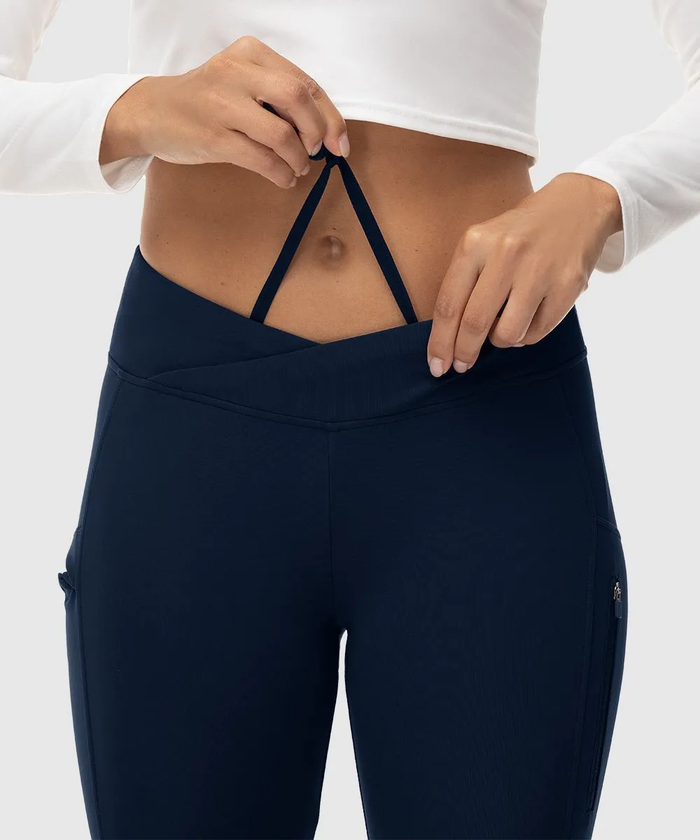 Women's Slim Elastic Flared Legging Pants