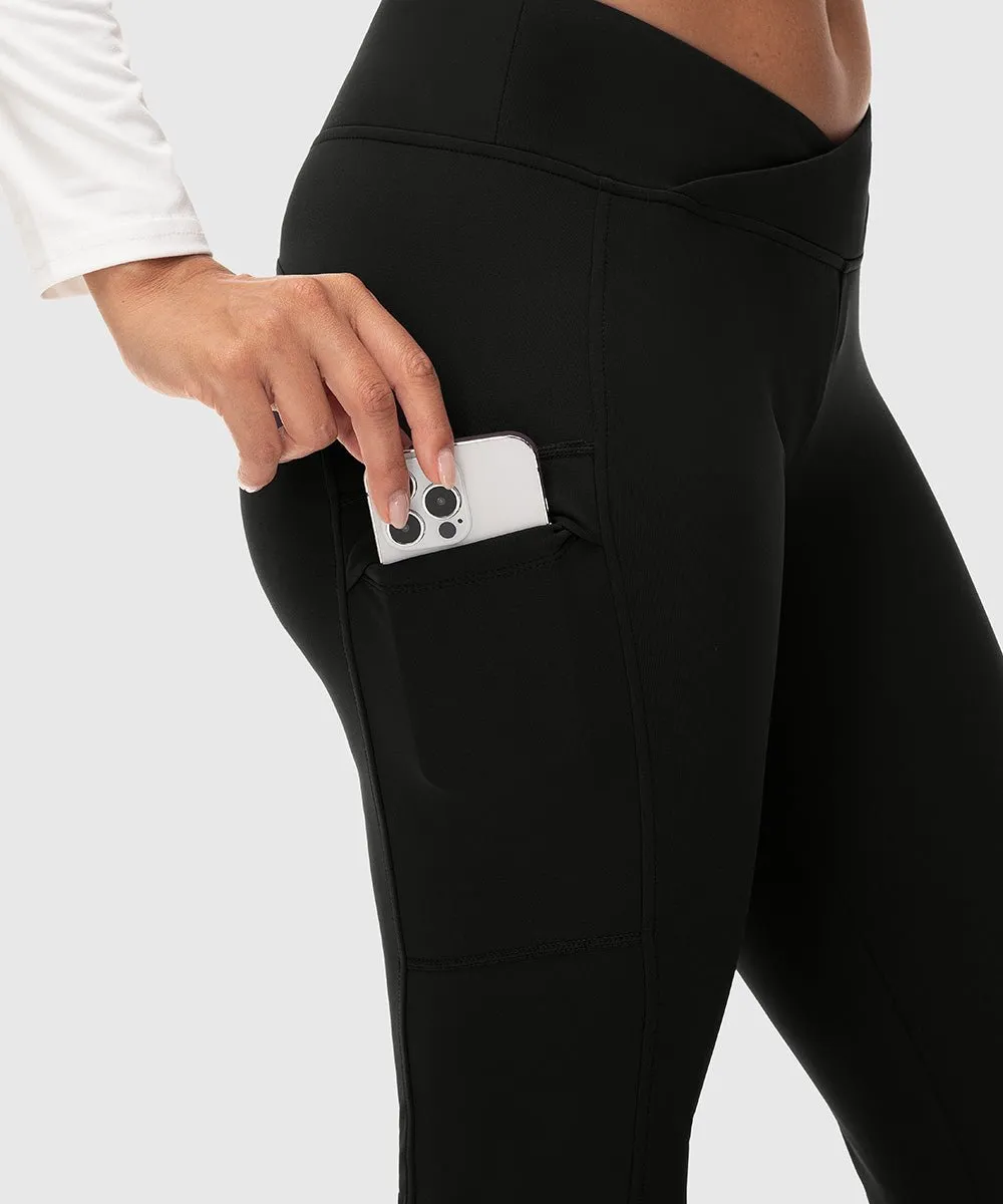 Women's Slim Elastic Flared Legging Pants