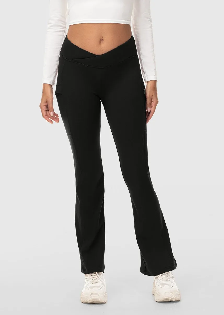 Women's Slim Elastic Flared Legging Pants